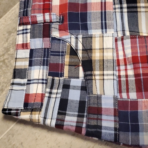 Ann Taylor Loft Plaid Patchwork Mini Skirt - Picture 3 of 9